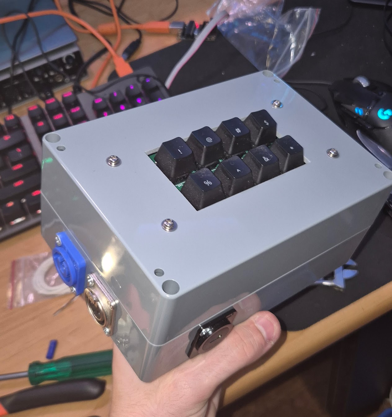 Custom theatre lighting controller hardware
