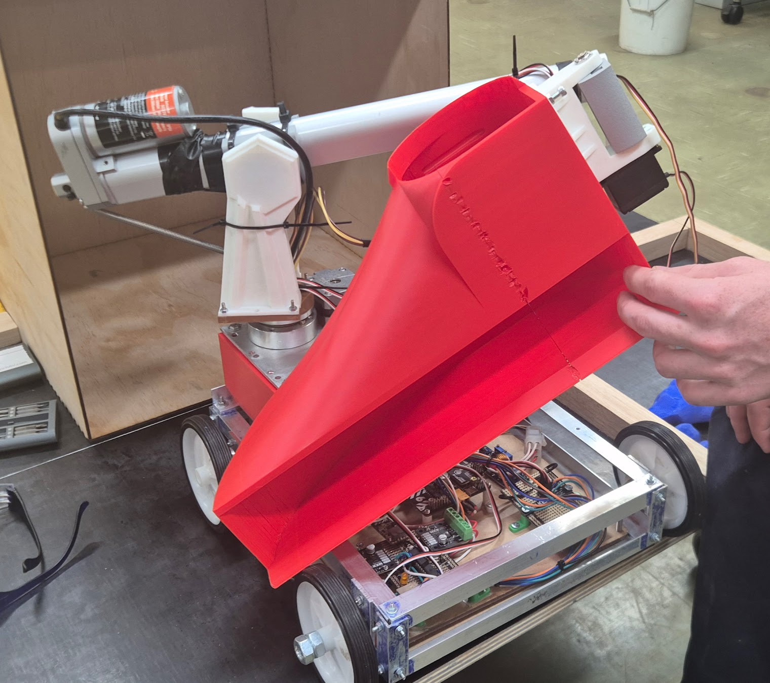 Warman Design and Build Challenge aluminium frame robot